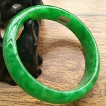 Load image into Gallery viewer, 10% OFF- 61/62/63mm Certified Natural Jadeite Emerald A*Jade Handcarved Bangle A263