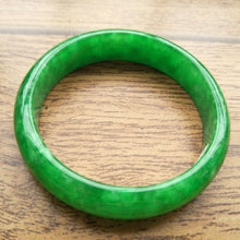 Load image into Gallery viewer, 10% OFF- 61/62/63mm Certified Natural Jadeite Emerald A*Jade Handcarved Bangle A263
