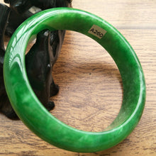 Load image into Gallery viewer, 10% OFF- 61/62/63mm Certified Natural Jadeite Emerald A*Jade Handcarved Bangle A260
