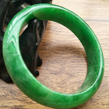 Load image into Gallery viewer, 10% OFF- 61/62/63mm Certified Natural Jadeite Emerald A*Jade Handcarved Bangle A260