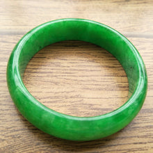 Load image into Gallery viewer, 10% OFF- 61/62/63mm Certified Natural Jadeite Emerald A*Jade Handcarved Bangle A269