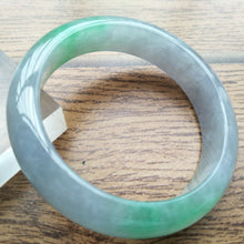 Load image into Gallery viewer, 10% OFF- 56/57/58mm Certified Natural 3 Color Jadeite Emerald A*Jade Handcarved Bangle HA3909
