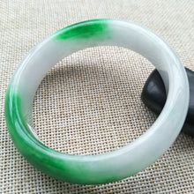 Load image into Gallery viewer, 10% OFF- 57/58/59mm Certified Natural Jadeite Emerald A*Jade Handcarved Bangle Z619