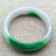 Load image into Gallery viewer, 10% OFF- 57/58/59mm Certified Natural Jadeite Emerald A*Jade Handcarved Bangle Z619