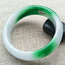 Load image into Gallery viewer, 10% OFF- 57/58/59mm Certified Natural Jadeite Emerald A*Jade Handcarved Bangle Z619