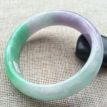 Load image into Gallery viewer, 10% OFF- 56/57/58mm Certified Natural 3 Color Jadeite Emerald A*Jade Handcarved Bangle Z621