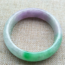 Load image into Gallery viewer, 10% OFF- 56/57/58mm Certified Natural 3 Color Jadeite Emerald A*Jade Handcarved Bangle Z621