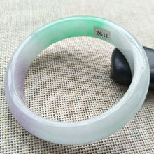 Load image into Gallery viewer, 56/57/58mm Certified Natural 3 Color Jadeite Emerald A*Jade Handcarved Bangle Z618